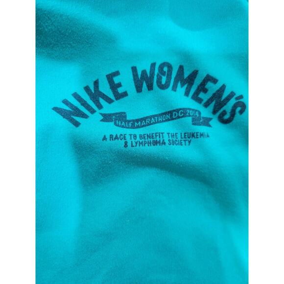 Nike Running Dri-Fit Womens Long Sleeve XSmall Turqoise WA D.C Marathon - Picture 5 of 12
